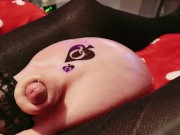 QOS LImp Sissy starts oozing Precum from her CumBrain