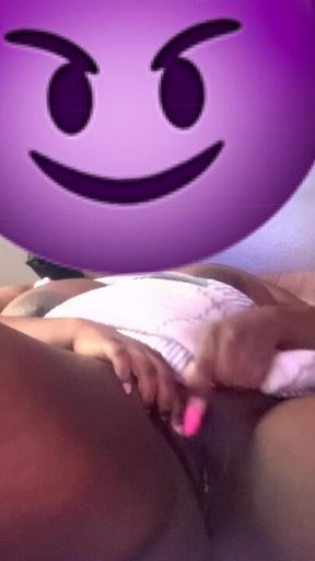 Chubby Ebony masturbating (no sound)