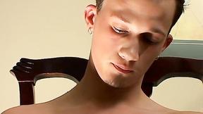 ”Braden Spence fingered his tight anus while puffing his red cig”