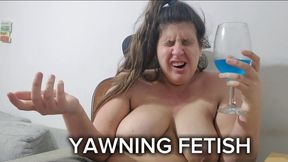 Chubby Girl Drinks Strange Blue Liquid and Can’t Stop Yawning