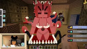 Sexy 3D animated MIMIC fucks and sucks in Minecraft