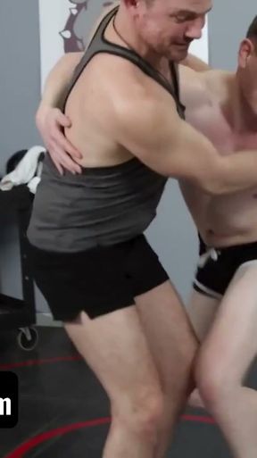 Bully Him - Perv Coach Jesse Zeppelin Blasts Hot Load Over Submissive Student Jay Tee's Round Ass   Clip 1