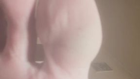 Look at my German big white man's footsoles!