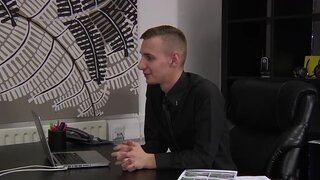 Talking to him in the office just to get into his pants