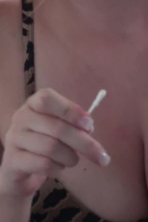 Earwax for her slave to eat