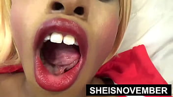 Ebony babe with big areolas gets a facial and takes a big dick POV
