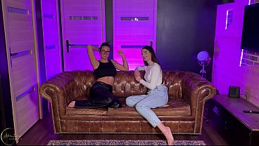 Bisexual babes engage in hot lesbian action before a wild foursome