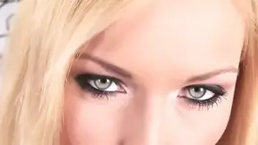 Blonde Babe Fingers Pussy and Fucks Dildo Hard on Bed