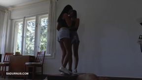 Olga and Natasa happy finish crush! wmv