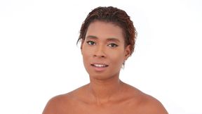 Good black mademoiselle Summer Knight jumps on a huge brown cock
