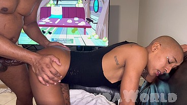 Cat Sluts MFFF Orgy with Ebony Sluts & Biracial Big Booty BBW