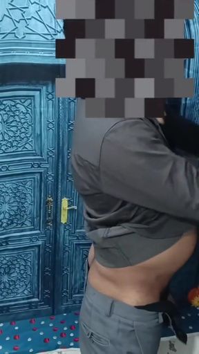 Muslim girl was doing hand job and fucked hard by uncut   Clip 1