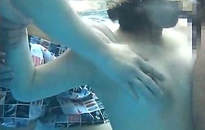 Pool Pervs Cum On Helpless Teen!