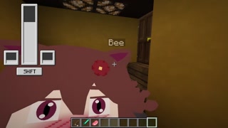 A naughty dragon sucking me, and eating a bee's ass in Minecraft while I fuck a kwaii