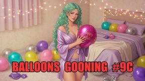 Balloons Gooning #9C: Mistress Balloon Overload (Animated, Music)