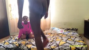 Blacked out guy gives a hot blonde a raw creampied