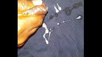 Cumshot in the bathroom