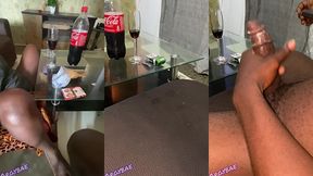 perverse step father wanks dick as he watches step daughter spread