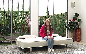 Girl Next Door with cute freckles does anal sex