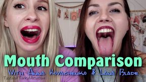 Mouth Comparison - Anna Kovachenko & Lana Blade - HD 720 WMV