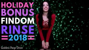 Holiday Bonus Findom Rinse