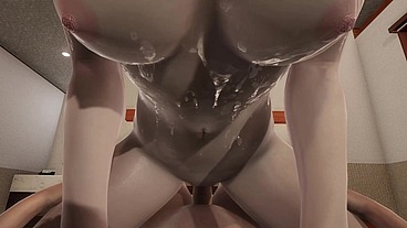 Full pov titjob and doggstyle
