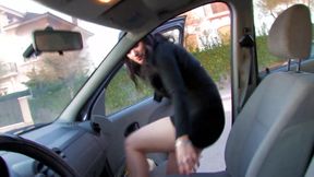 Sexy brunette picked up and gets casual sex in a bar
