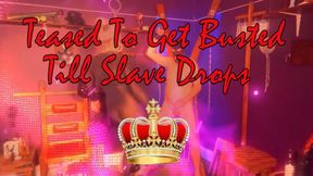 TEASED TO GET BUSTED TILL sLAVE DROPS