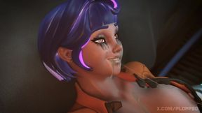 Overwatch Futa Widowmaker Finds a Way to Kill Time with Juno While She's Disconnected From The World