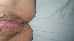 My wife&#039;s spongy pussy, reaching orgasm on her own and without my help.