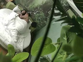 The beautiful woman is not allowed to move after being fucked for a while.