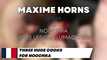 Noochka a toujours r&ecirc_v&eacute_ d&rsquo_&ecirc_tre prise par plusieurs hommes...Et cette fois, on a exauc&eacute_ tous ses fantasmes au le ch ...