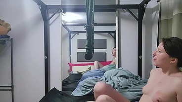 My Owner thought it might be good exercise for me to try and stay in the parrot perch without restraints, he couldn't resist ...