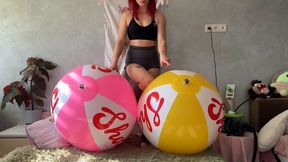 Sabina’s Inflatable Obsession - Pink & Yellow Temptation