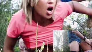 RISKY PUBLIC SEX: Passionate Strangers Pounded Hard.MAELLE Getting POWERFUCK DOGGY STYLE inside the Nature with VOLUPTUOUS CUMMED.PRIVATE SEXTAPE 100% (FULL VERSION
