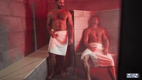 SEAN CODY - Levi And Sumner Blayne Turn A Steamy Bath House Glance Into Pure Heat