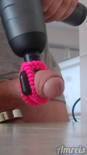 A Massage Toy Milks My Cock to a Pulsating Orgasm