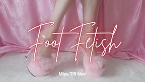 cum for my fluffy pleaser heels - JOI FOOT FETISH