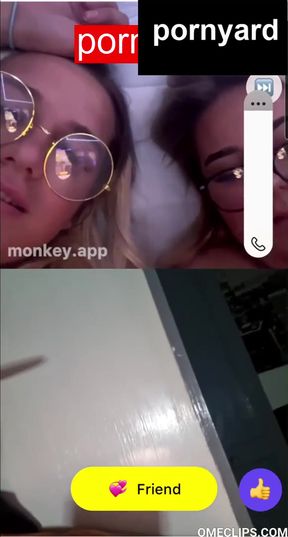 Webcam teen's surprised reaction during homemade sex