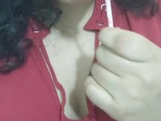 Practicando en chupeta pensando en la verga del vecino