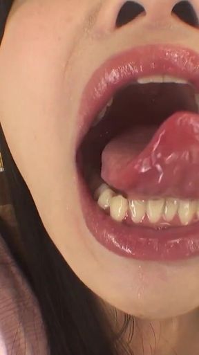 Subjective! Hikari Mangetsu's Tongue and Mouth Selfie