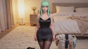 Tease And Denial Stories #2: Dirty Laundry Devotion Under Mint Green Bangs