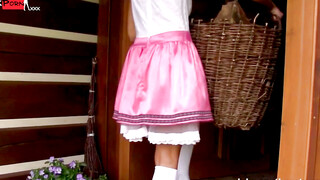 Sweaty Secret Filthy Tirol Maid Sucks Off Her Drenched Clamwhileheobservesfromabove