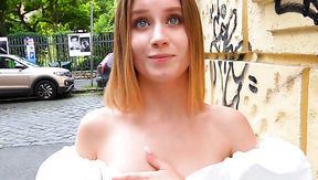 Picked up and creampied cuite Russian babe