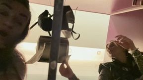 Public toilet voyeurism SARAH & ANGIE wmv