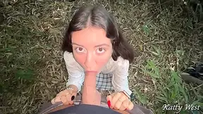 Sex In A Park After College With Katty West