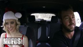 MOFOS - Chad Picks Up Sexy Mrs Claus Haley Reed, Who Surprises Him With A Naughty Christmas Teasing