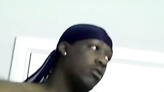 "Straight Guy's Big Black Dick Explodes In Blowjob Session With Hot Brunette"