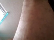 Playing with my tail and peeing on myself