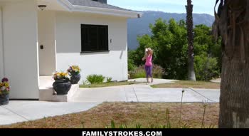 Blonde Step Mom Kennedy Kressler Fucks Step Son's Big Cock